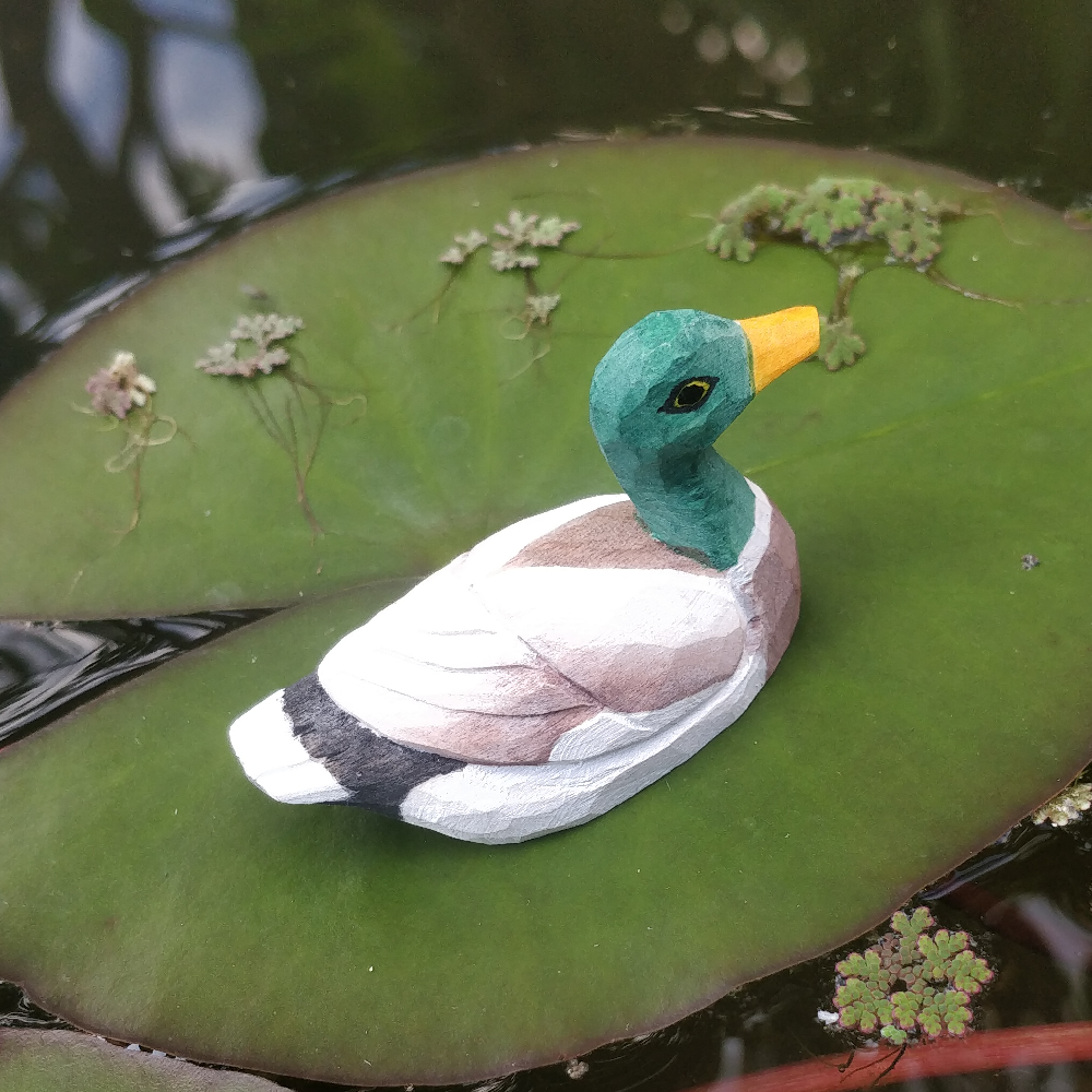 Canard Colvert en Bois Wudimals CoinCaillerie