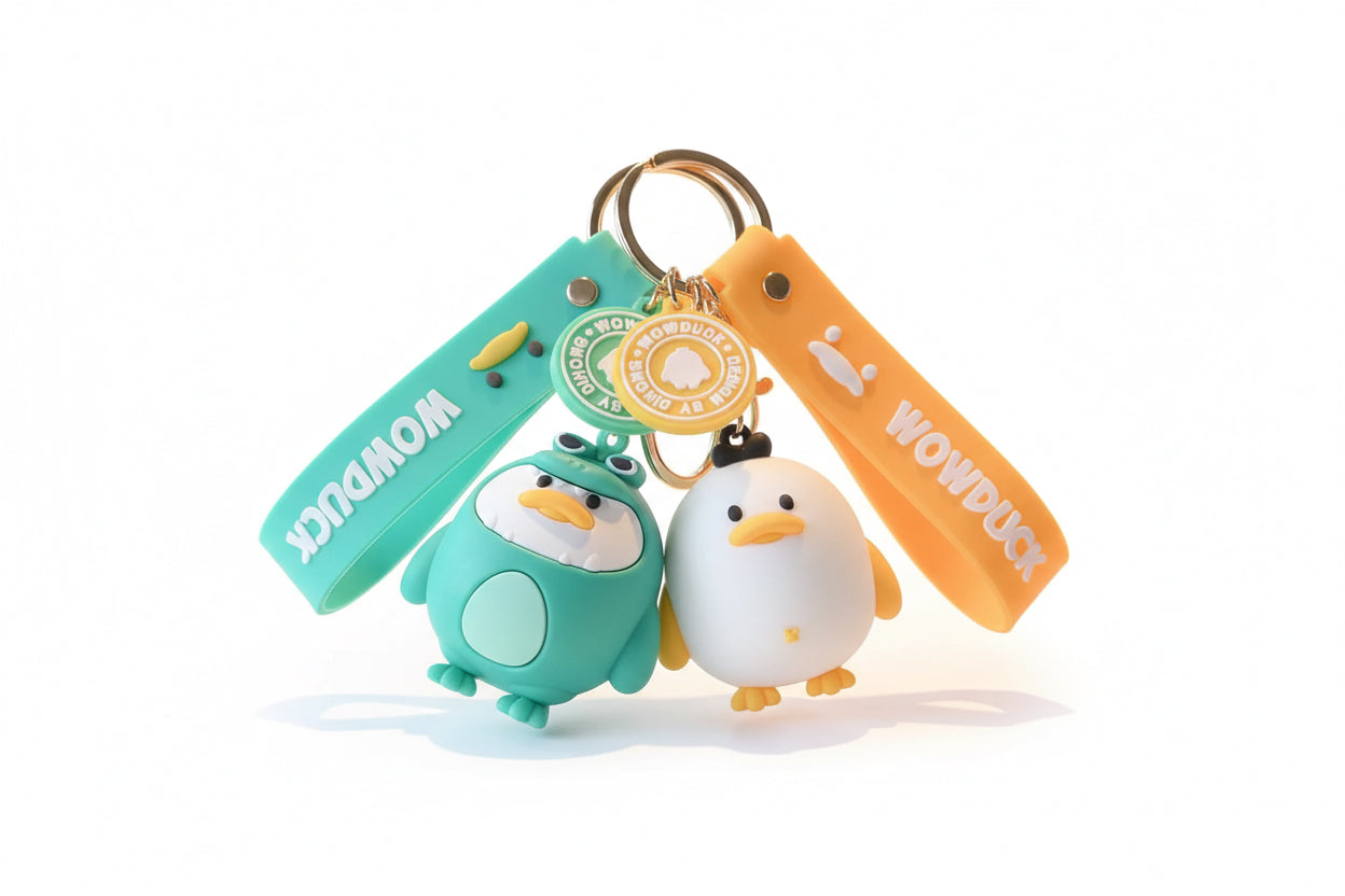 Eend dinosaurus sleutelhanger