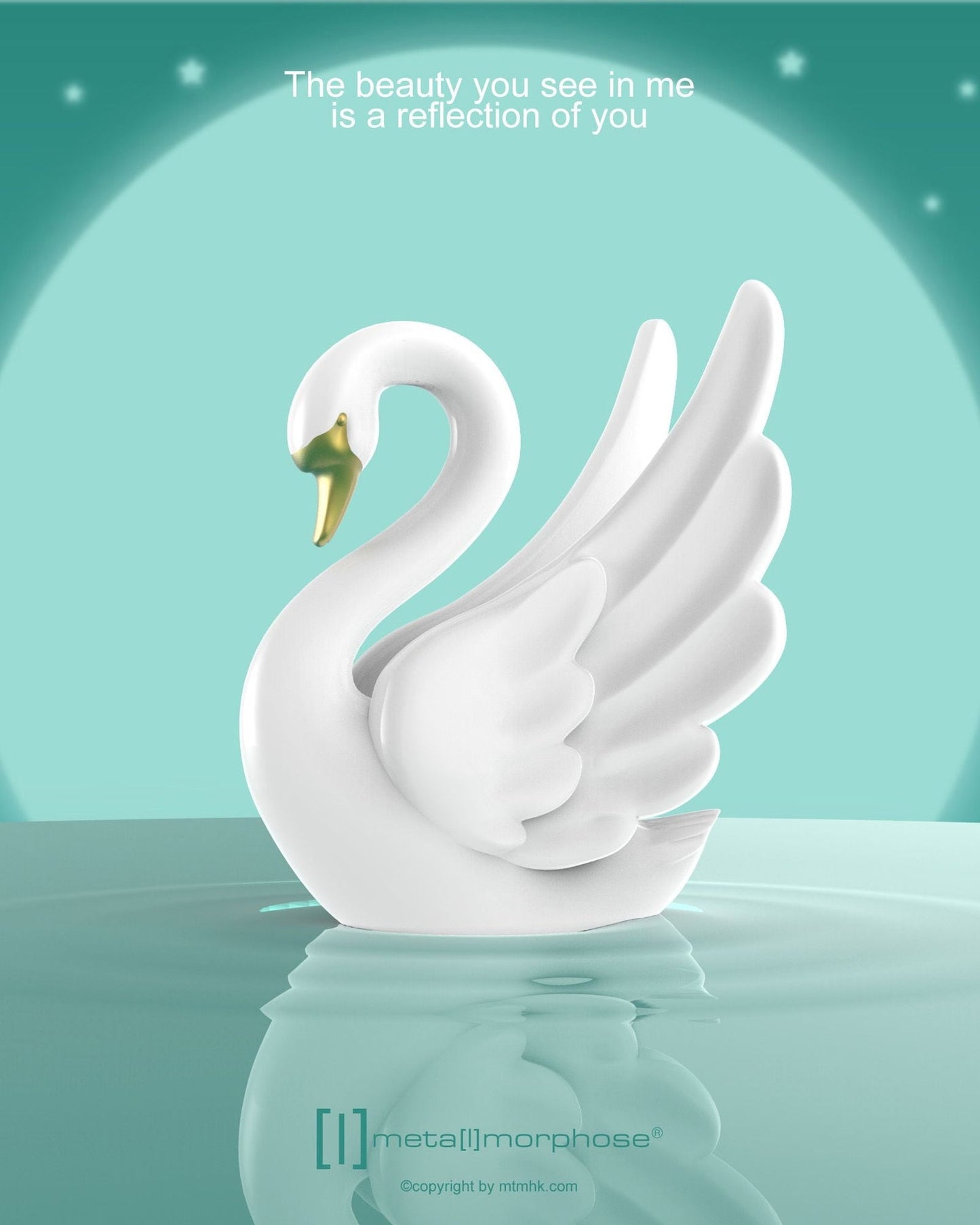 Portachiavi con cigno