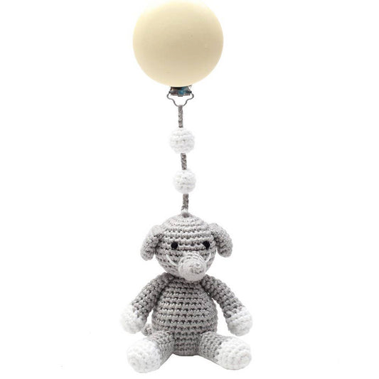 Accroche Poussette Elephant - Gris