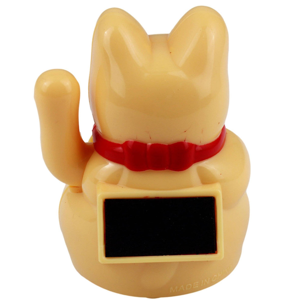 Mini Chat chanceux solaire beige 5cm