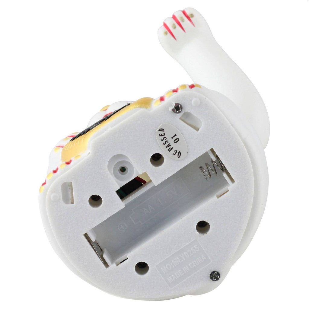 Chat chanceux blanc 13cm