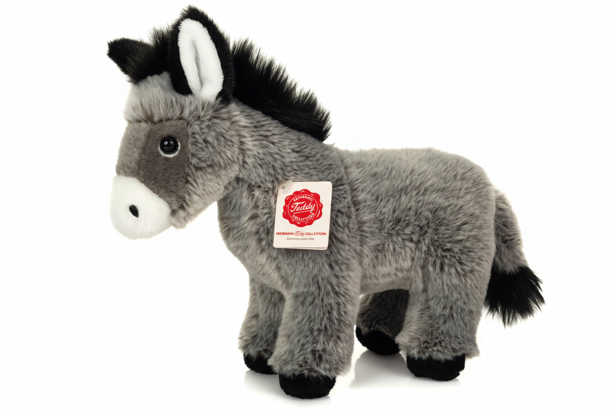 Peluche Âne Debout – 27 cm - Teddy Hermann