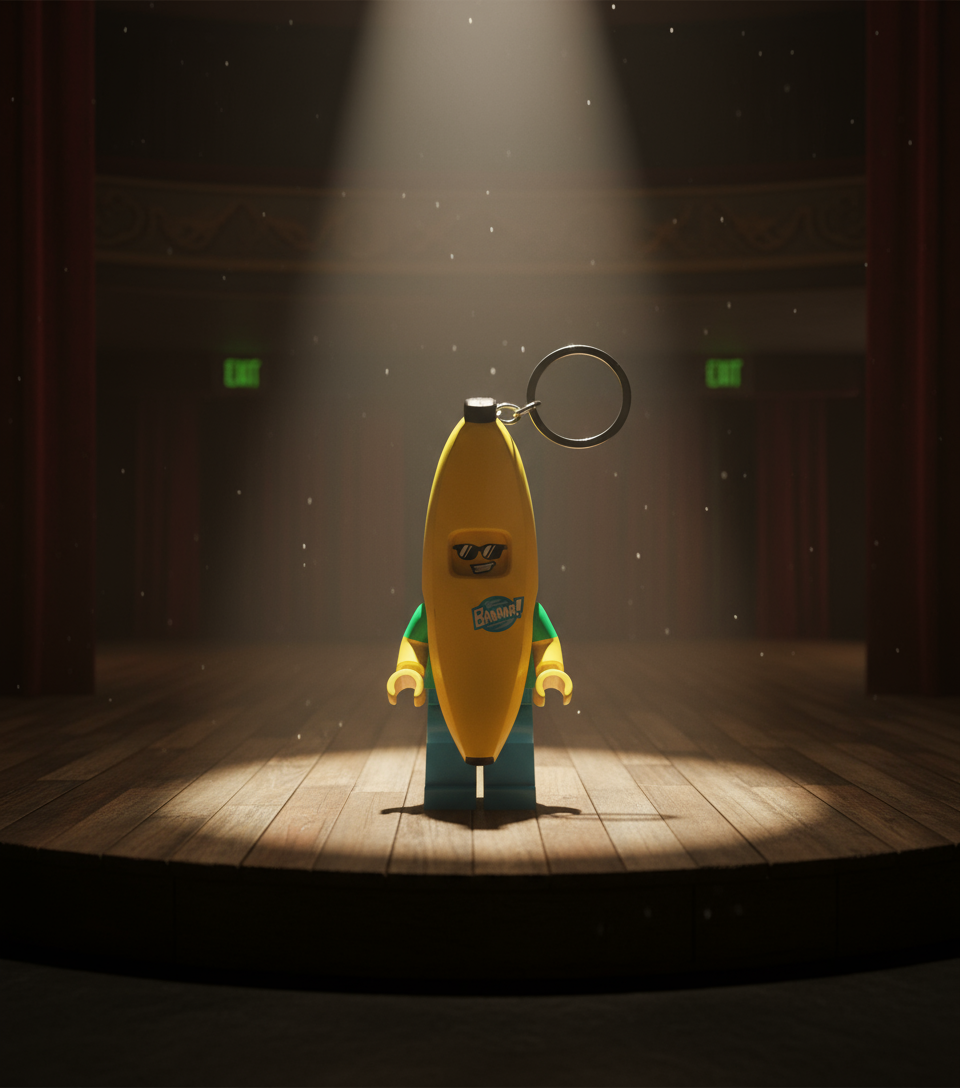 Porte-clés Lumineux LEGO - BANANE - produit Joy Toy