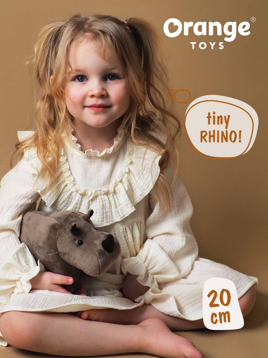 Peluche Orange Life Rhinocéros (20cm)