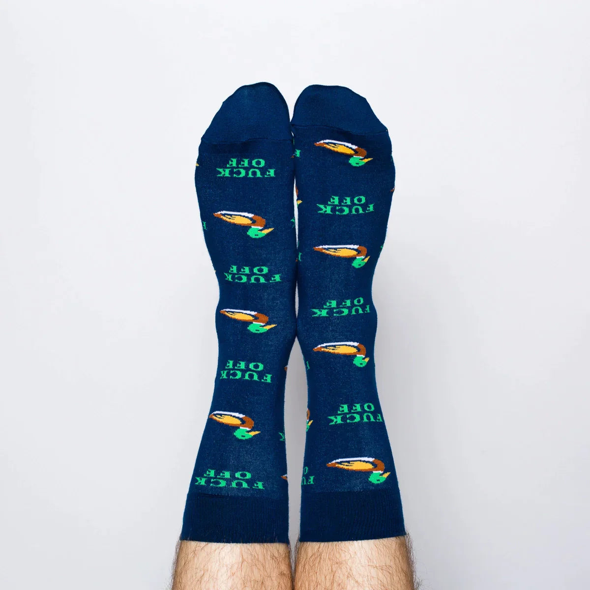 chaussettes canards colverts fuck off yellow owl workshop 