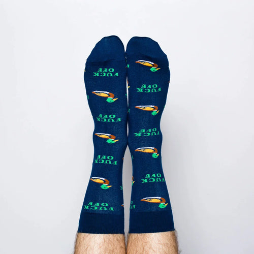 chaussettes canards colverts fuck off yellow owl workshop 