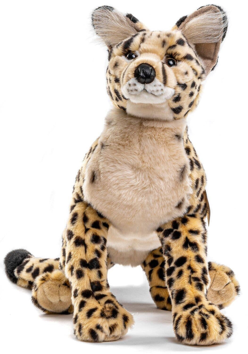 Peluche Chat de la savane couché Uni Toys
