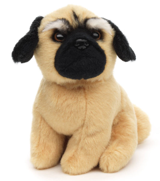 Peluche carlin assis
