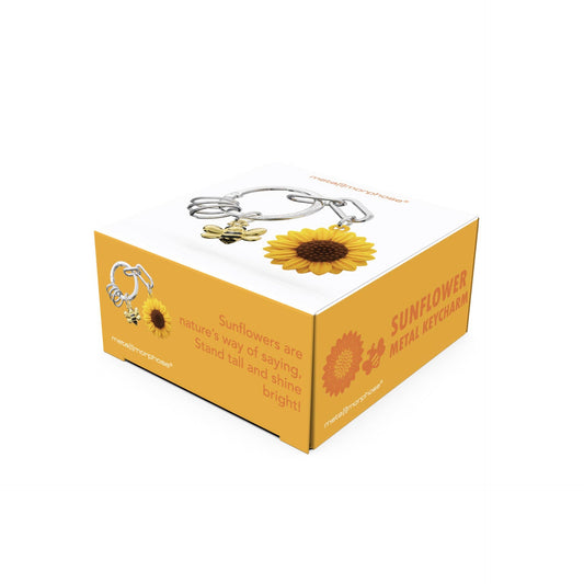 Porte-clés charms Tournesol et Abeille