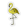 Adesivo Estético Flamingo Amarelo