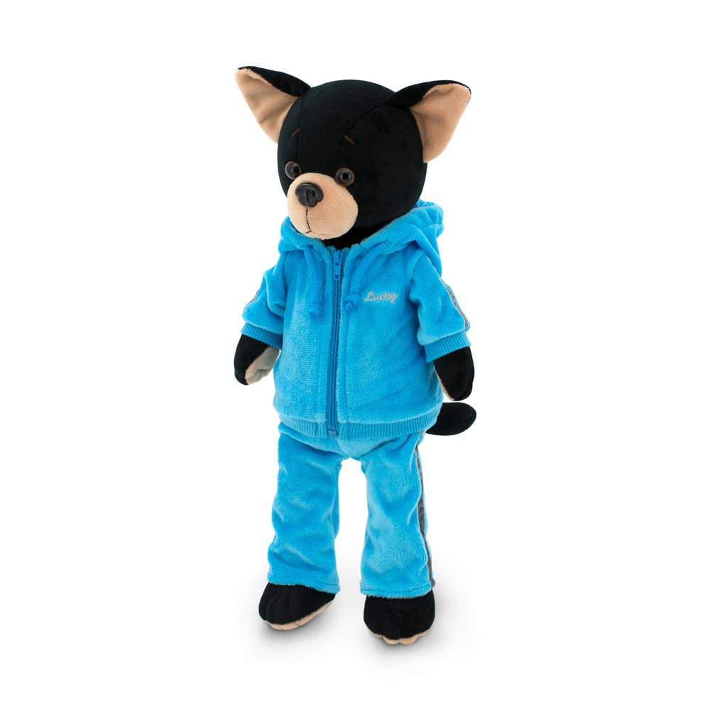 Peluche Chien Lucky Buzz : Fitness-38cm