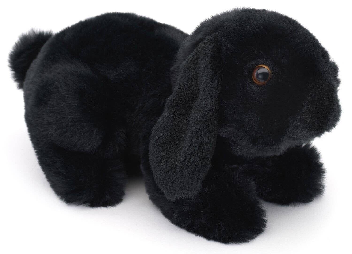 Peluche Lapin Bélier, couché (noir) Uni Toys