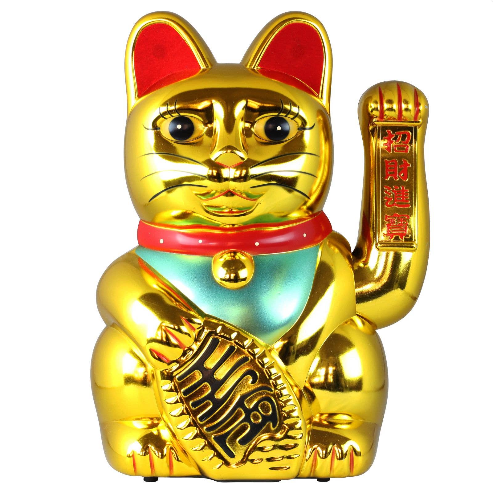 Glückskatze Golden 40cm