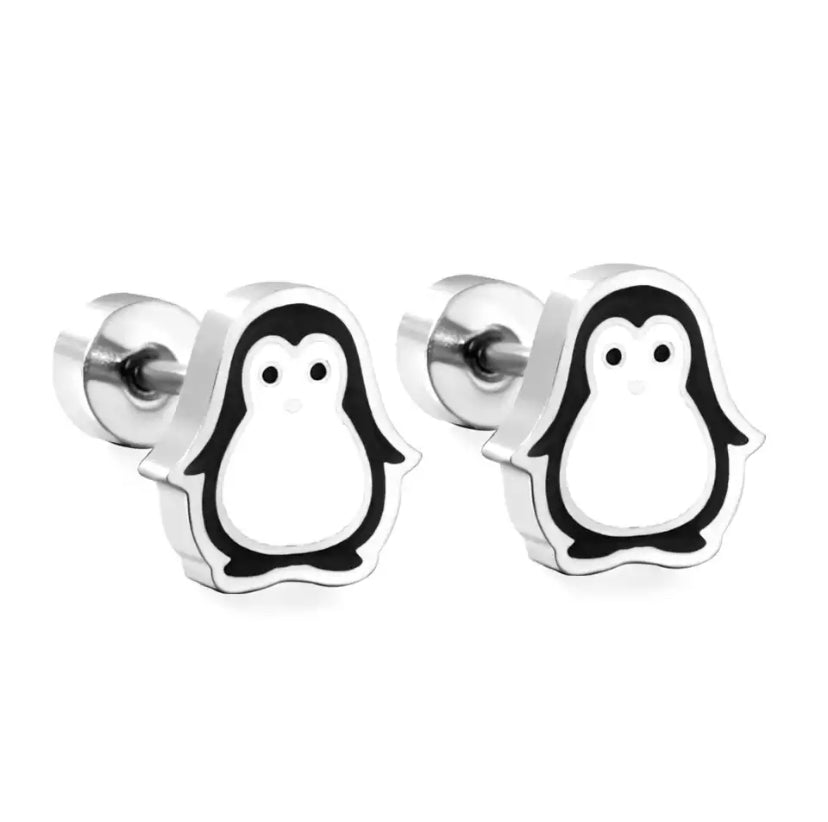 boucles d oreilles pingouin guld 
