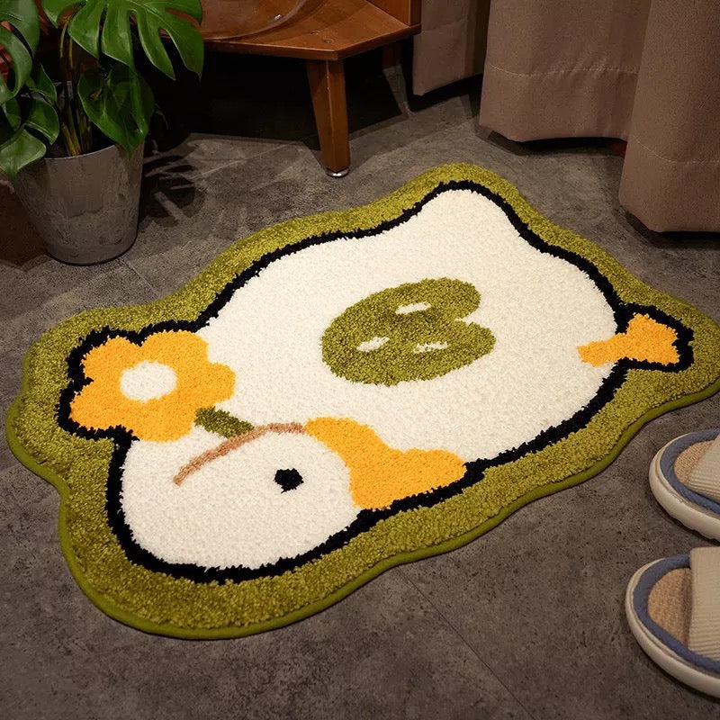Tapis de salle de bain Canard Blanc