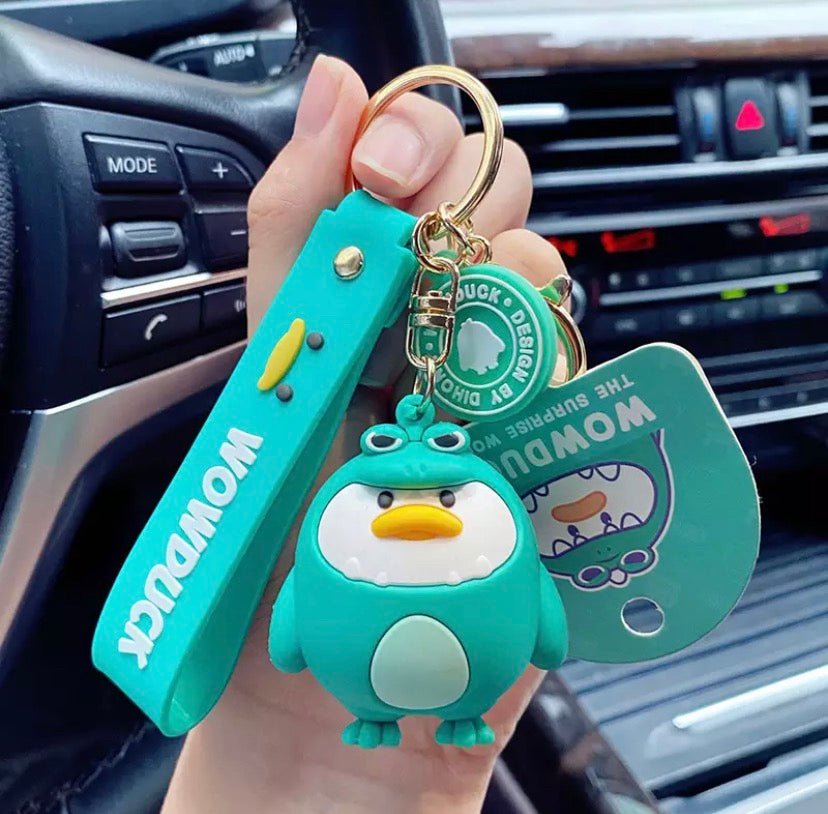 Porte Clés Canard Dinosaure
