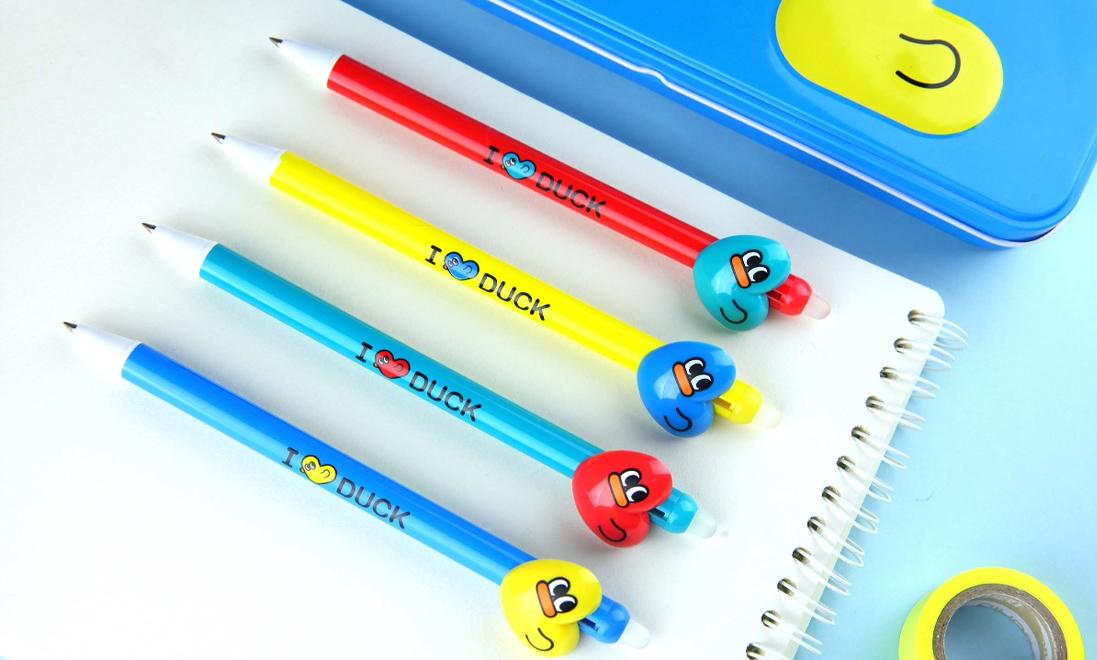 Stylo Canard Effaçable - I Love Duck