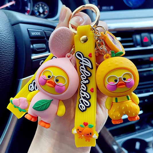 Porte Clés Canard Orange