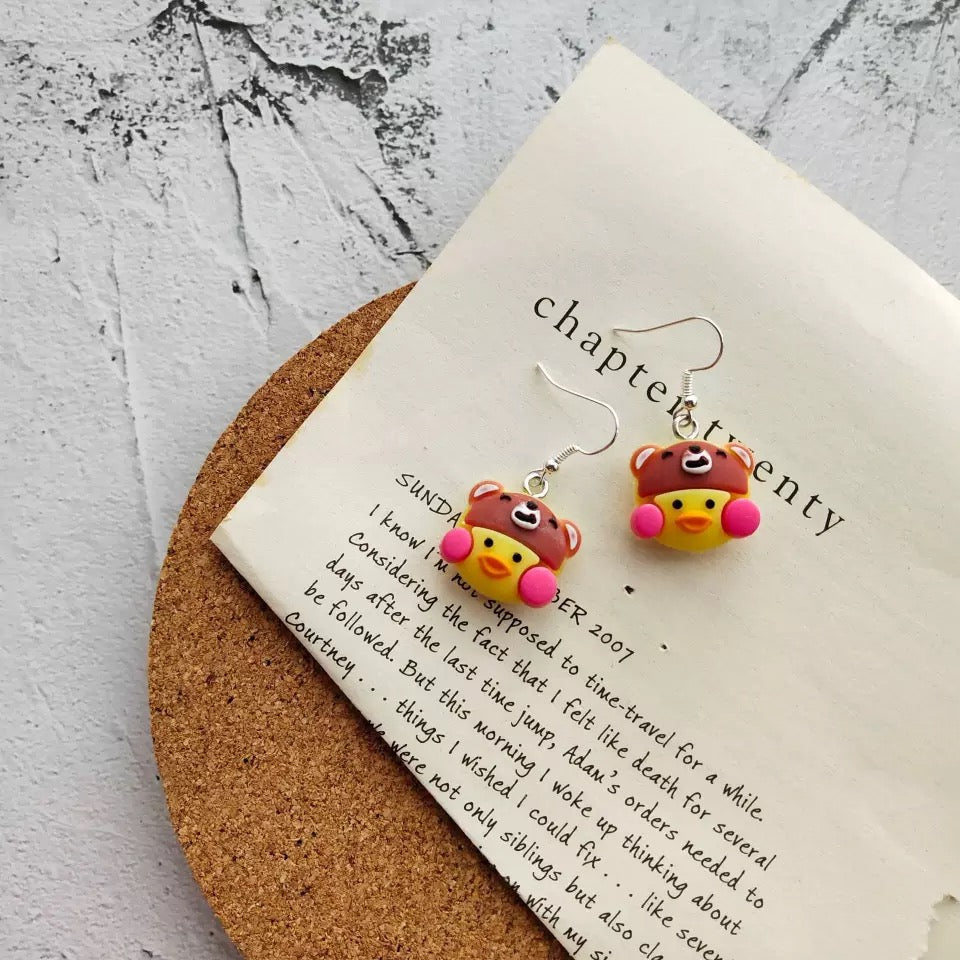 Boucles d'Oreilles Canard LaLaFanFan
