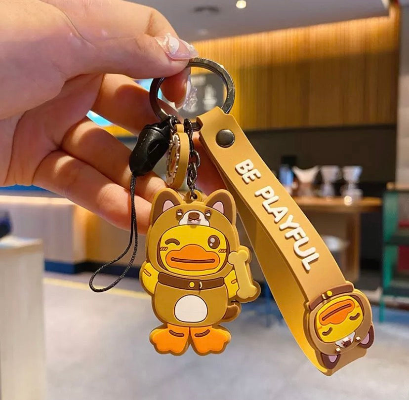 Porte Clefs Canard Chien