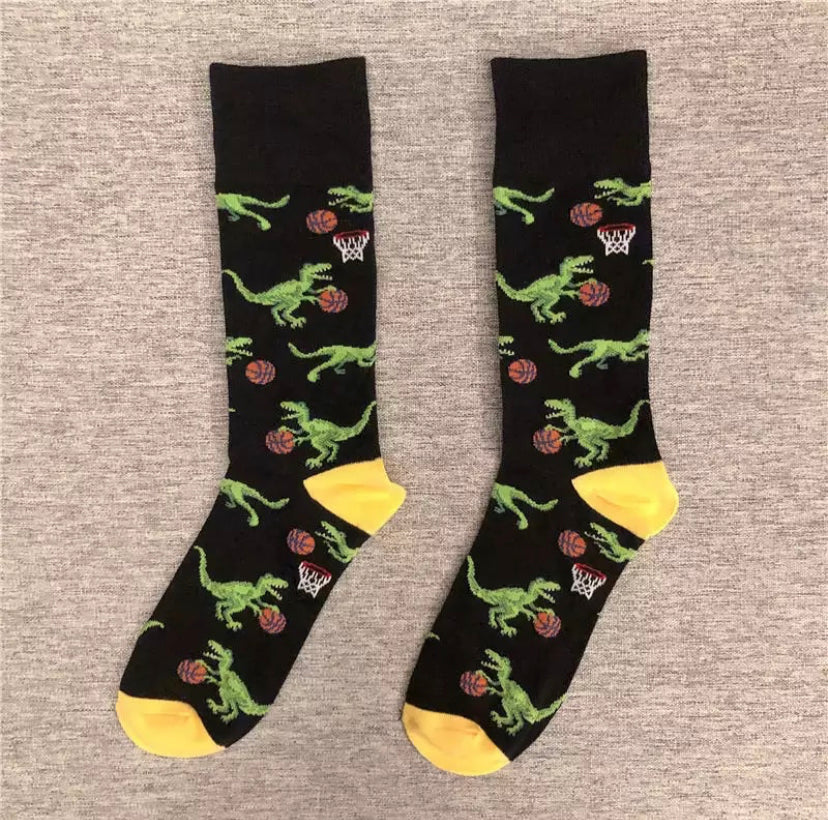 chaussettes dinosaure basket mrcol