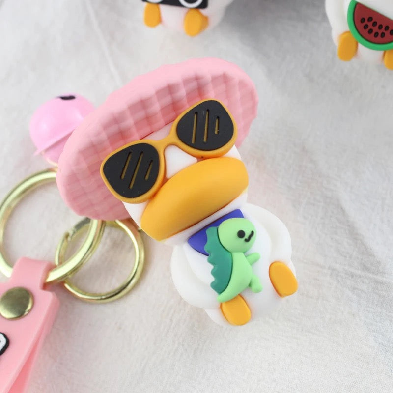 Porte Clés Canard Vacances Dino