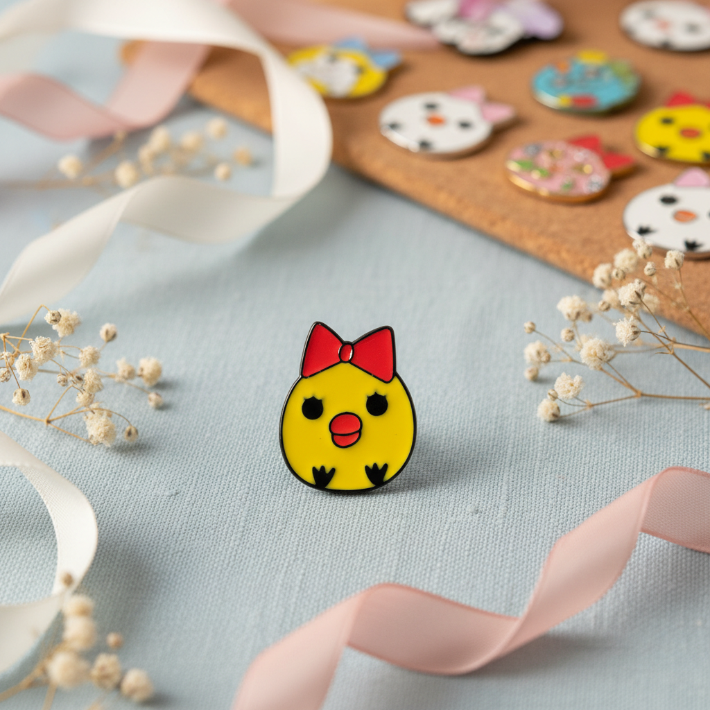 Photo produit - Pin's Poussin Fille