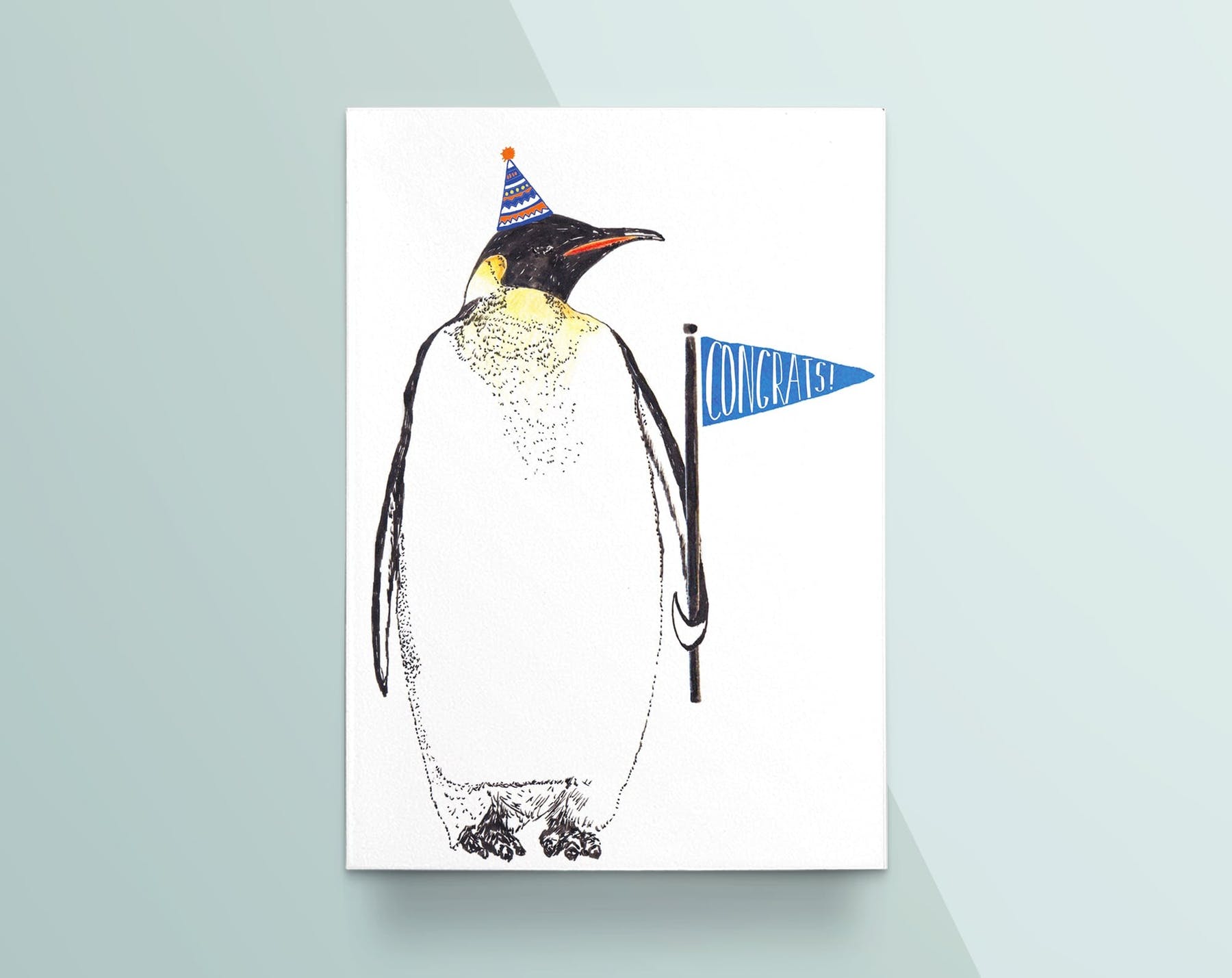 Carte d'Anniversaire Pingouin