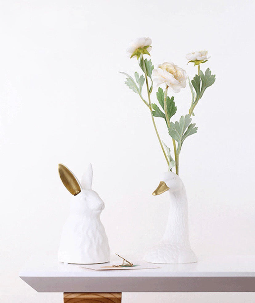 Vase Canard Blanc