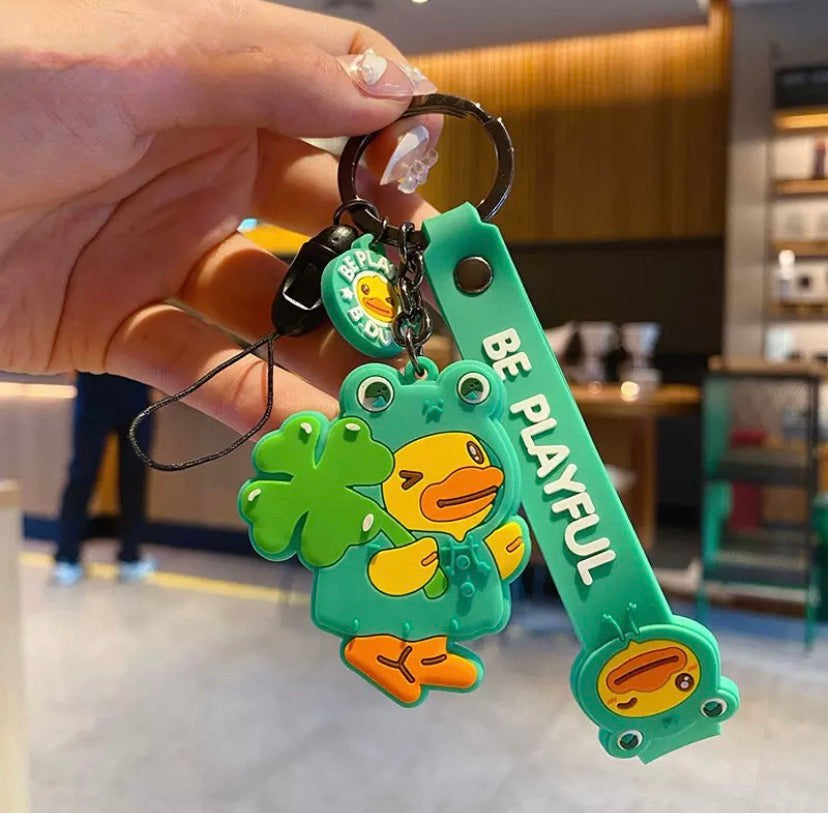 Porte Clefs Canard Grenouille