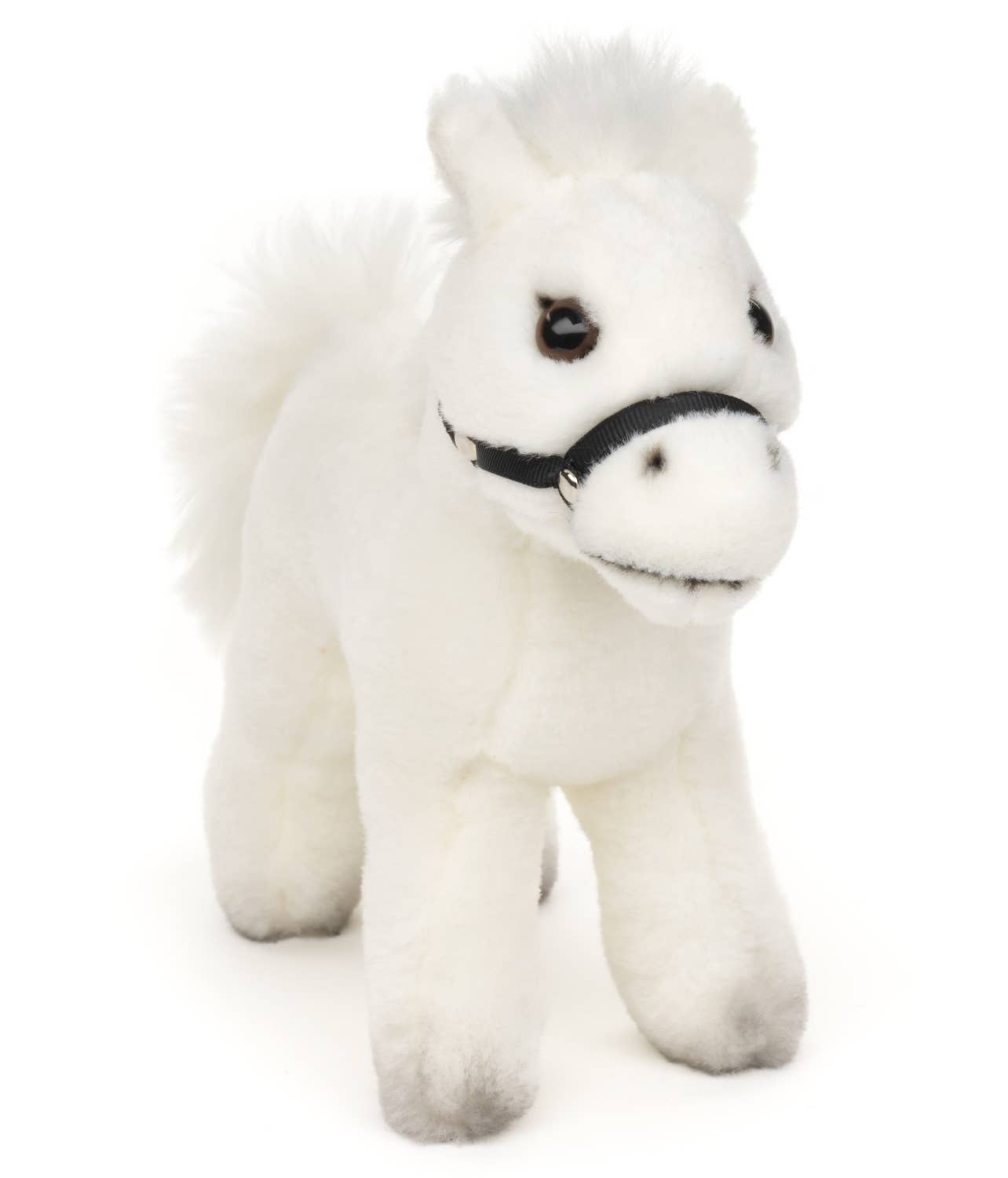 Cheval, debout, blanc (sans selle) - Peluche Uni Toys