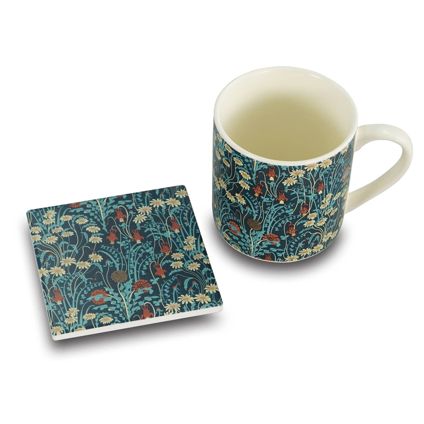 Sous-verre en céramique ACS Walter Crane - Fleurs des prés