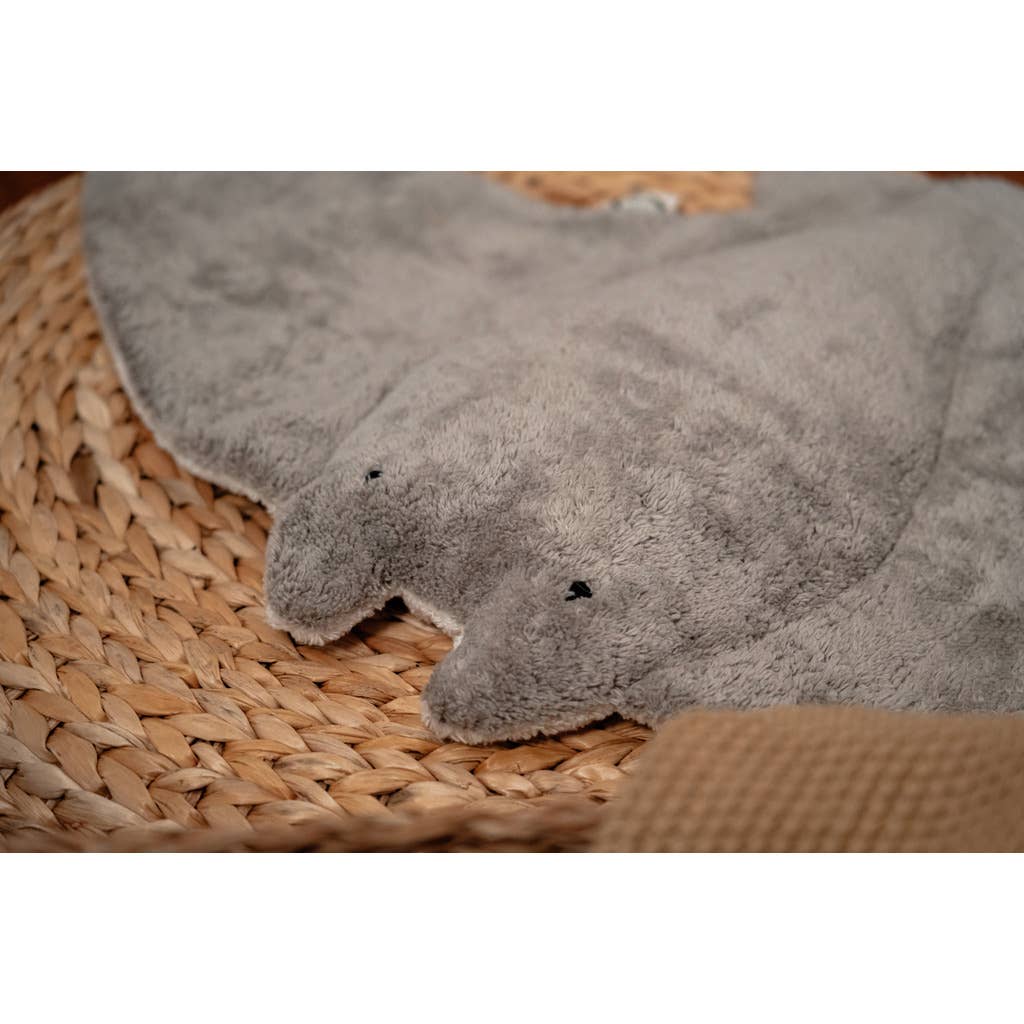 Großer Mantarochen-Plüschtier | Grau
