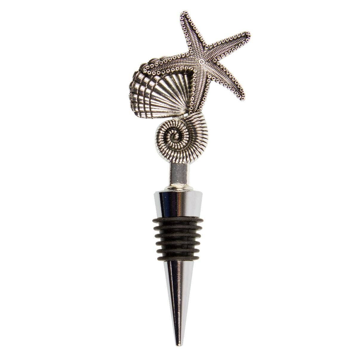 Bouchon de bouteille étoile de mer et coquillage