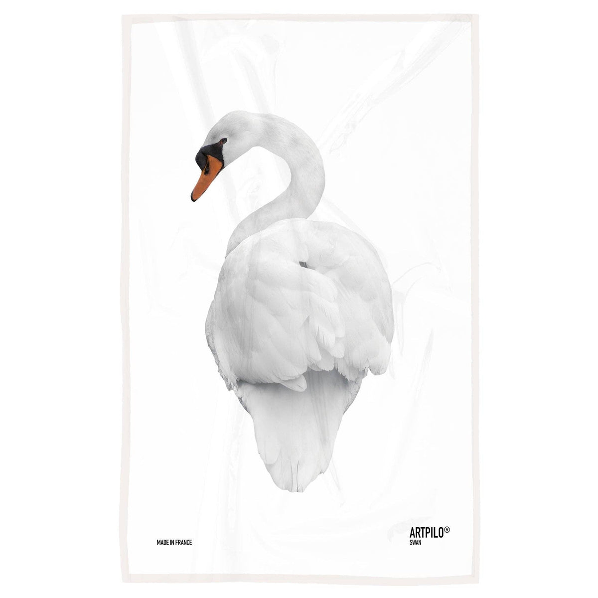 Torchon de cuisine Artpilo, modèle White Swan