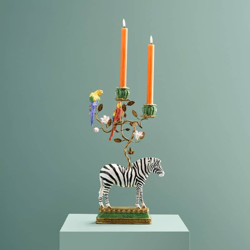 Kronleuchter „Zebra“; Poly/Metall; 27 x 9 x 45 cm