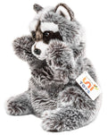 Marionnette à main en forme de raton laveur - 26 cm (hauteur) - peluche Uni Toys