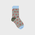 Socken aus gekämmter Baumwolle mit Tiermotiven – Krabbe