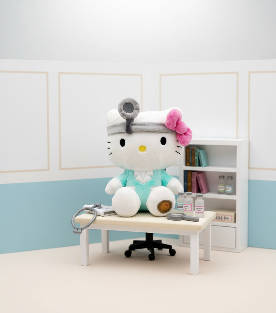 Peluche Hello Kitty Docteur - produit Joy Toy
