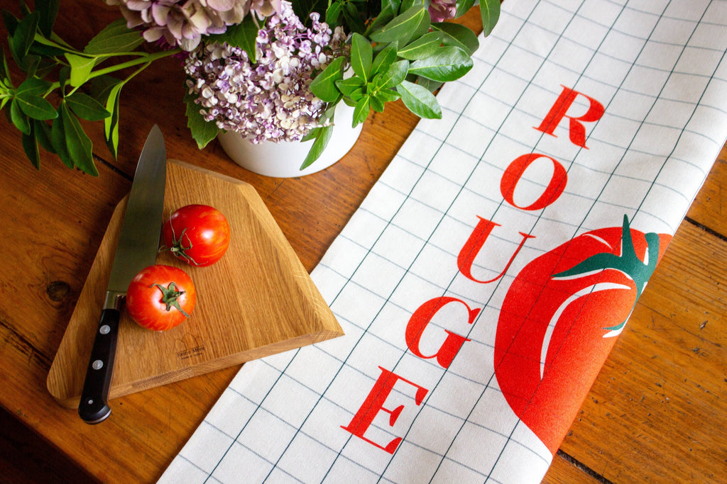 Visuel complémentaire du produit Torchon Rouge Tomate — Reine Mère (photo 2)