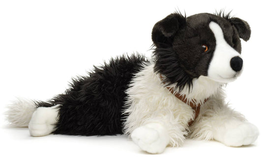 Peluche Border Collier Couché