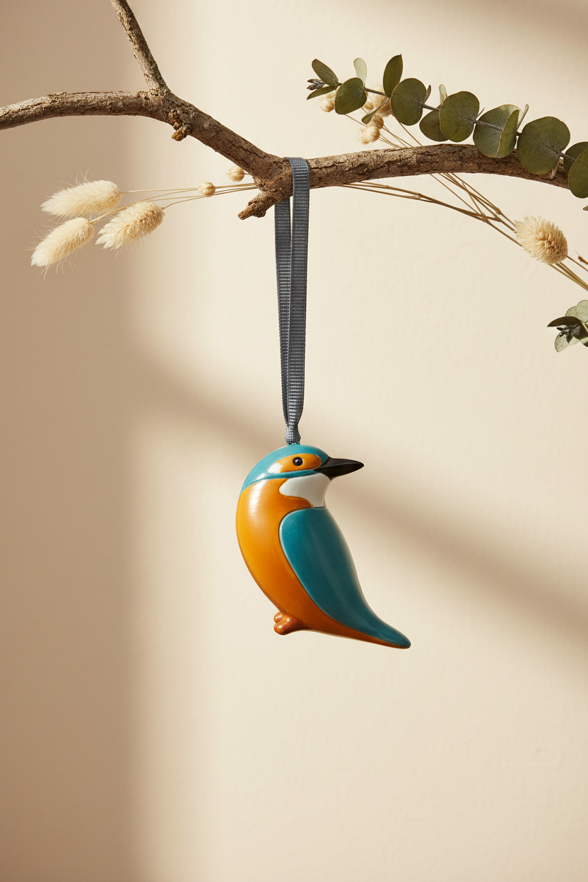 Décoration à suspendre - Martin-pêcheur