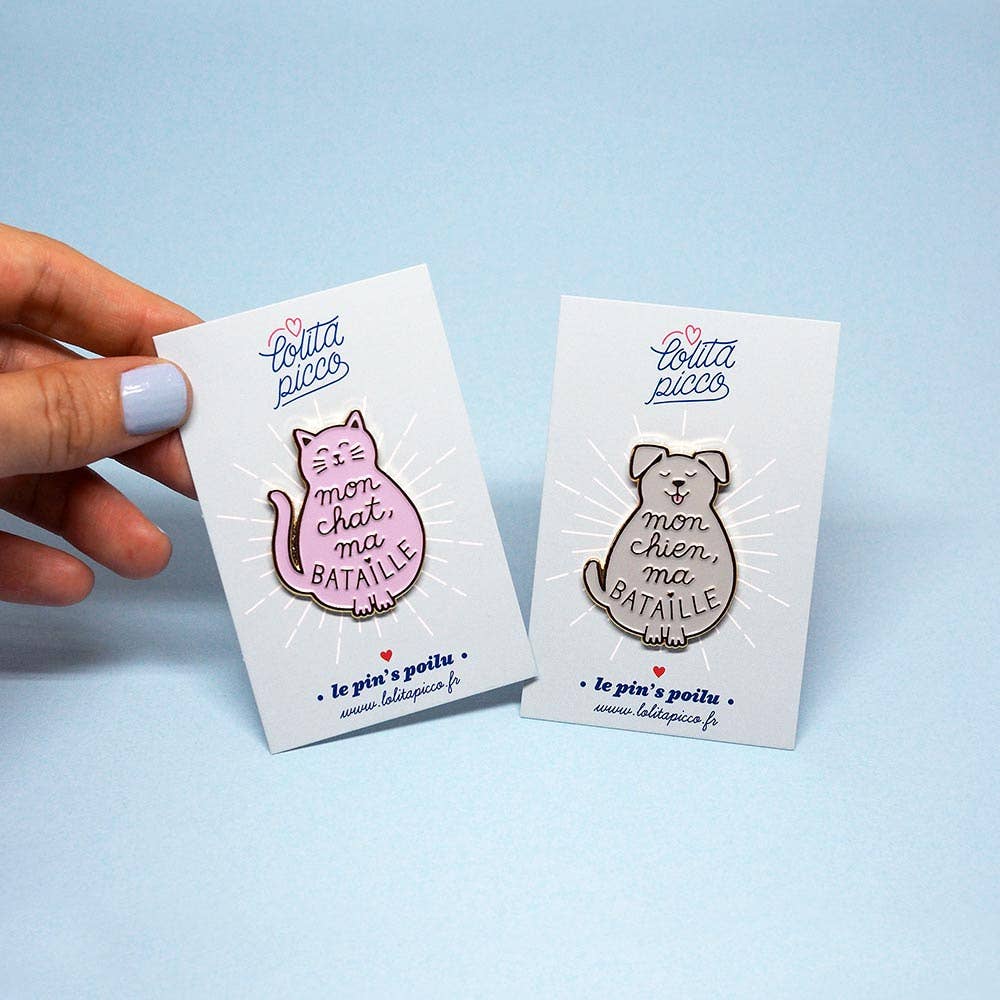 Pin's "Mon Chien, Ma Bataille"