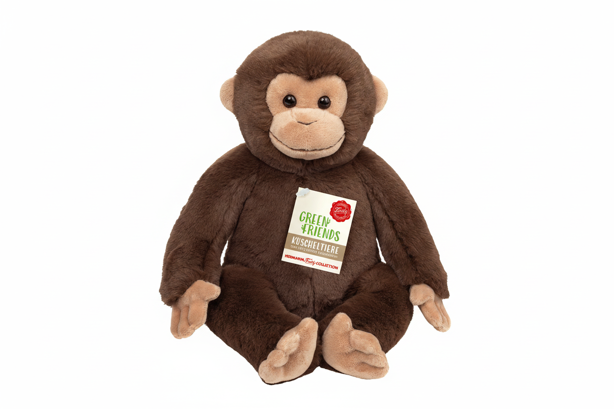 Peluche Singe Assis – 35 cm - Teddy Hermann