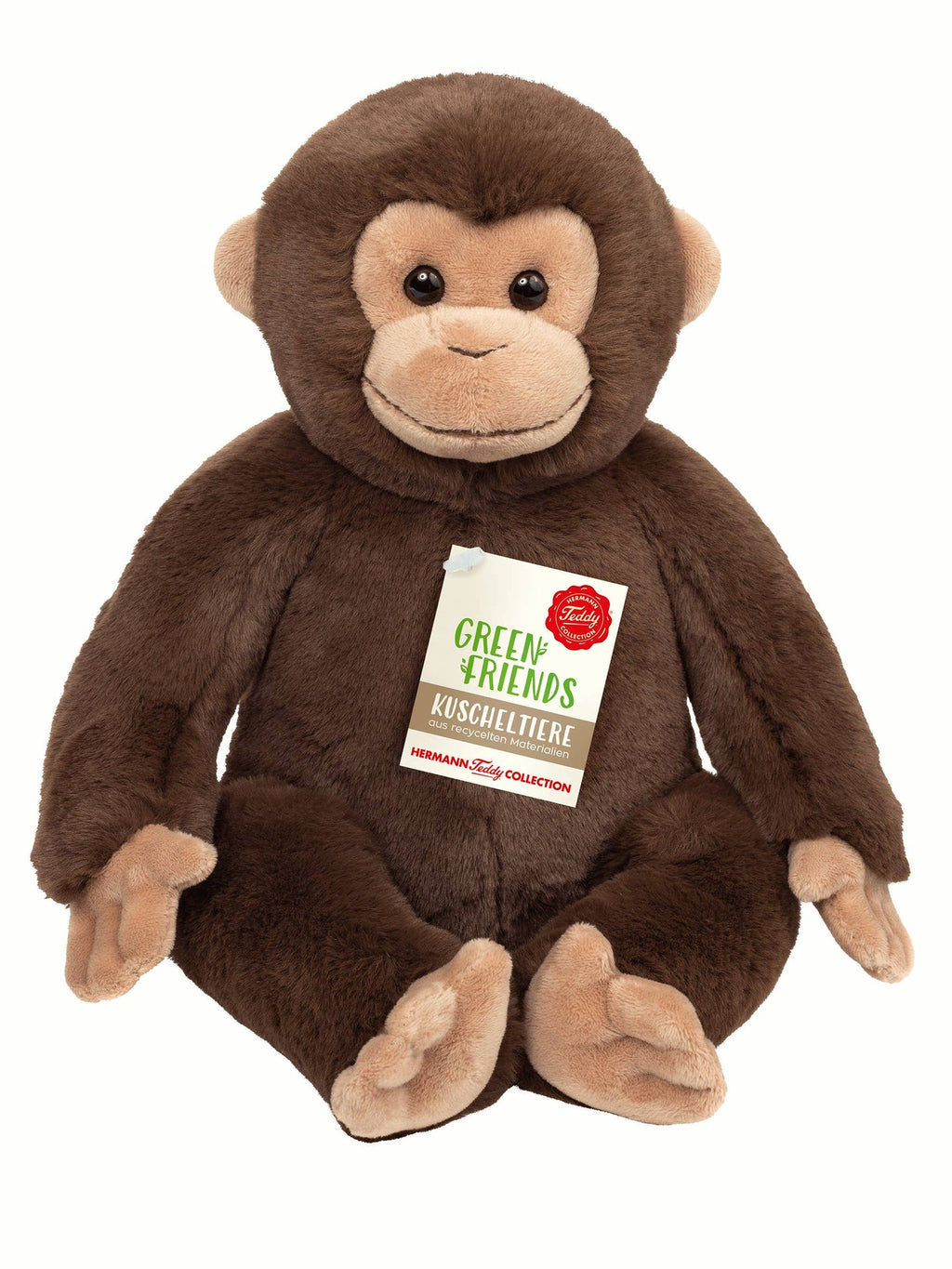 Peluche Singe Assis – 35 cm - Teddy Hermann