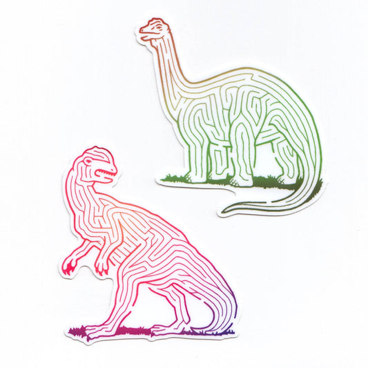 Sticker Dinosaure Labyrinthe Imaginary Animal CoinCaillerie