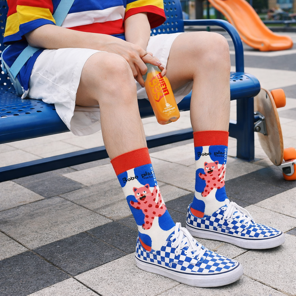 Socken mit Leopardenmuster „Bobo Jump“