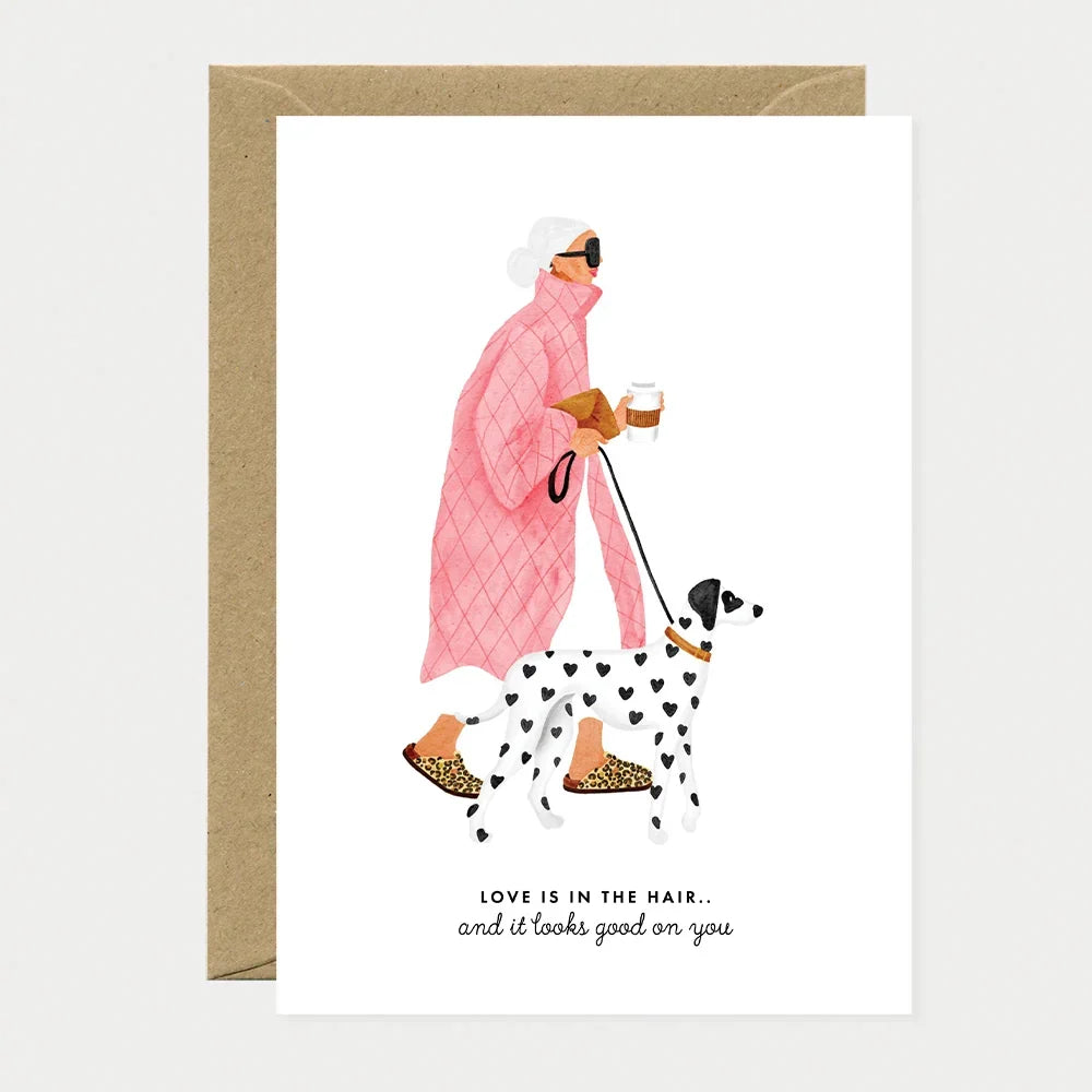 Love Is in the Hair — Greeting Card