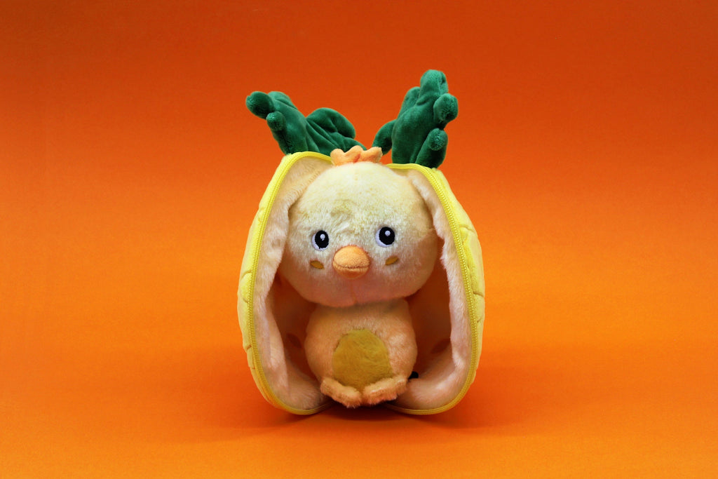 Peluche réversible Nugget le poussin/ananas – Flipetz – vue 3